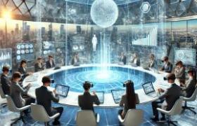 using VR projections in conference room
